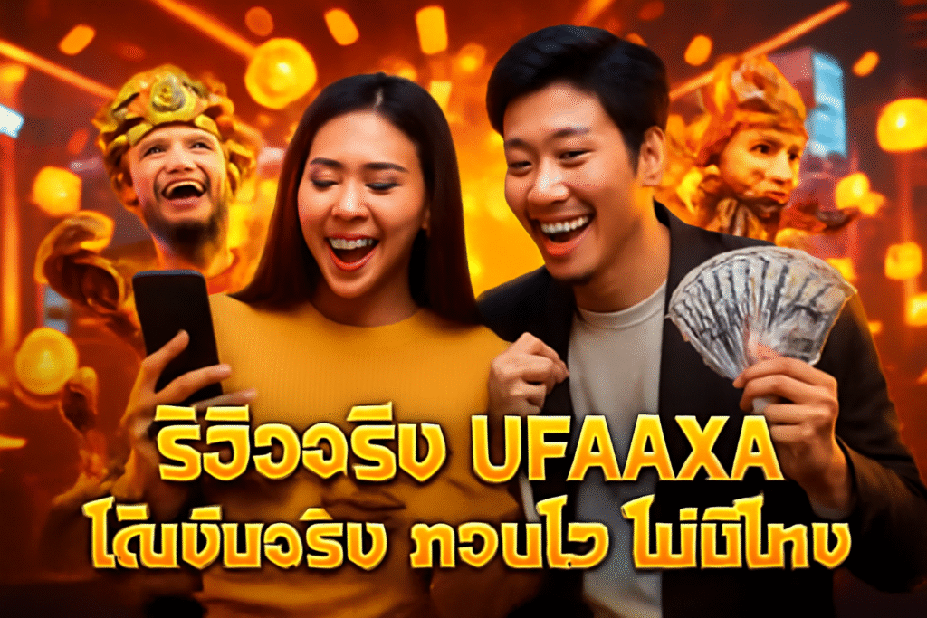 รีวิวจริง UFAAXA — ได้เงินจริง ถอนไว ไม่มีโกง